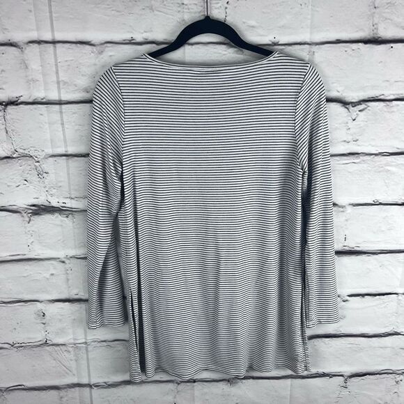 J.Jill Wearever Collection Striped Knit Tunic Top Women’s Petite Small - Picture 3 of 8